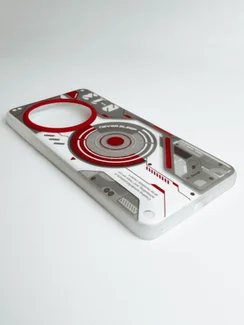 Защитный чехол для Oneplus 13 красно-белый (Red-white)
