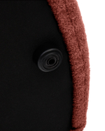 Kaeli Пуф для ног со съемным чехлом из терракотового букле Ø 43