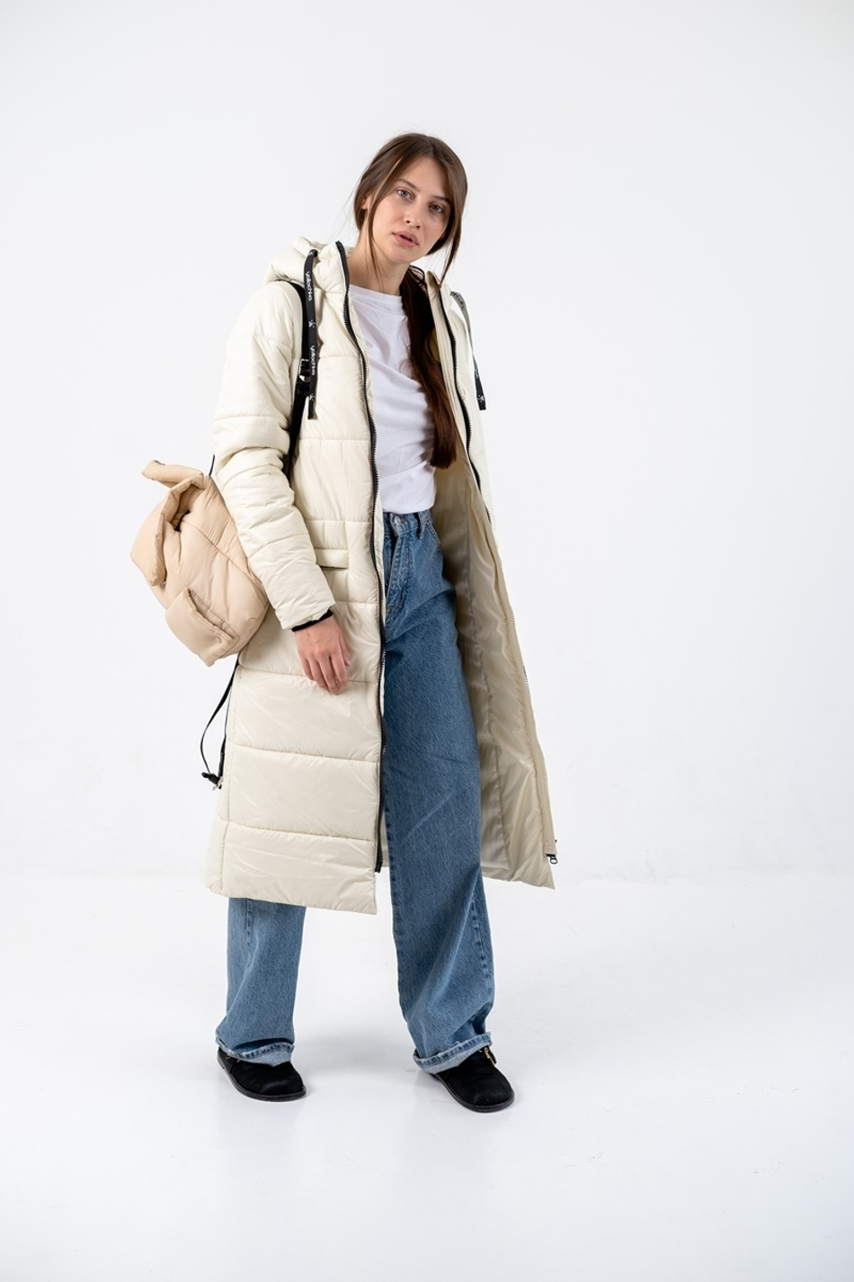 Пальто зимнее "Джой" белый