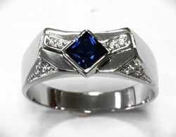 Кольцо мужское серебро Эстерелла