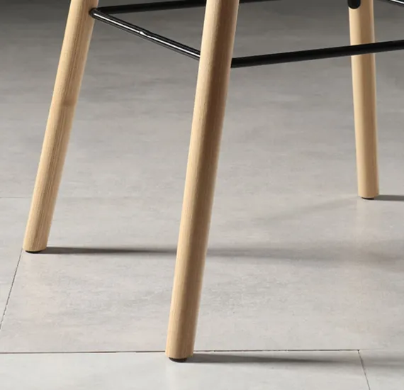 Барный стул Enzo 75 см, светлый бук, белая спинка