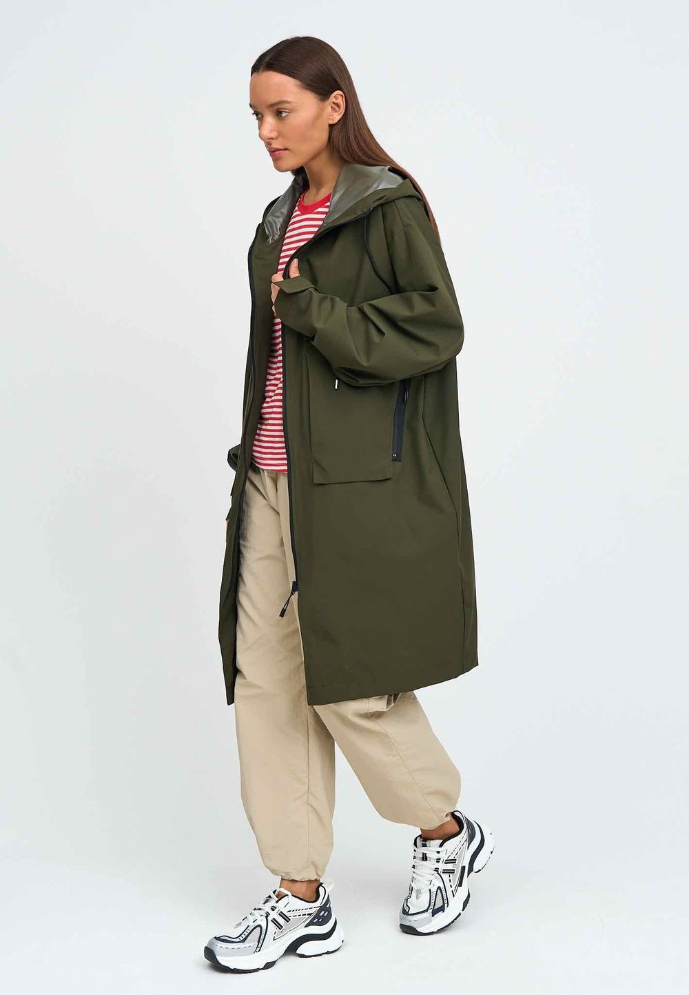 Плащ Kefirmaykifer оверсайз хаки