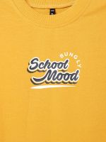 Свитшот облегченный "Горчица" с принтом 7+