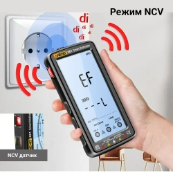 Мультиметр цифровой ANENG 681PRO, встроенный аккумулятор, черный