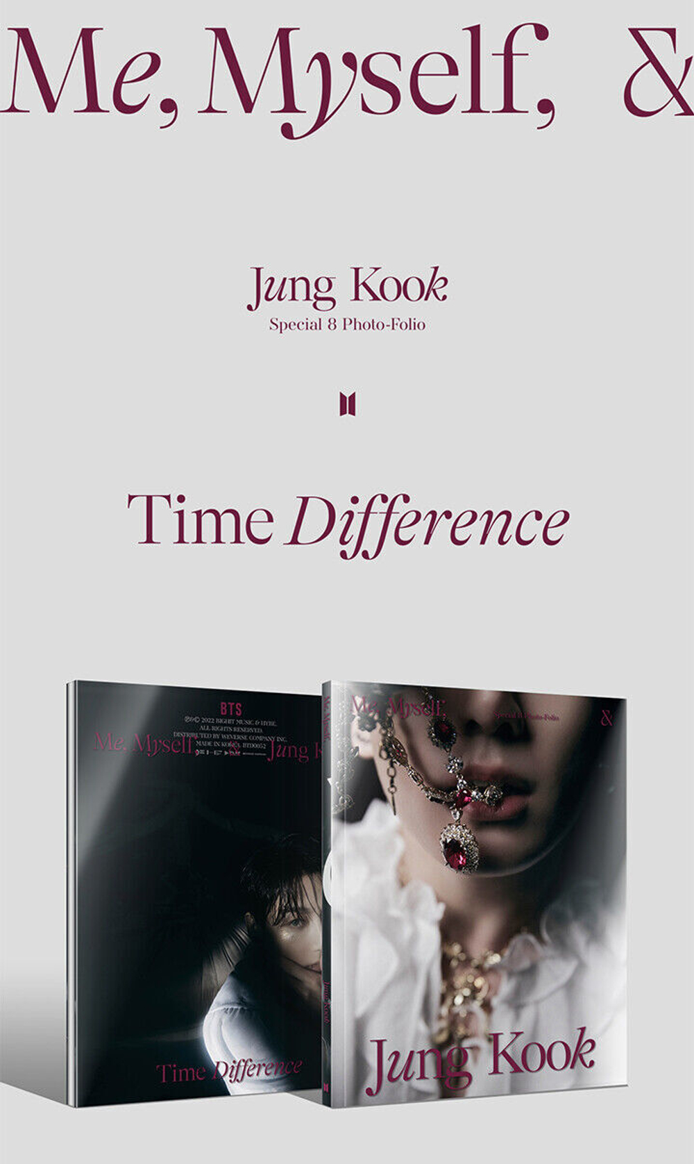 BTS JUNGKOOK - SPECIAL 8 PHOTO-FOLIO ME, MYSELF, & JUNGKOOK 'TIME DIFFERENCE'