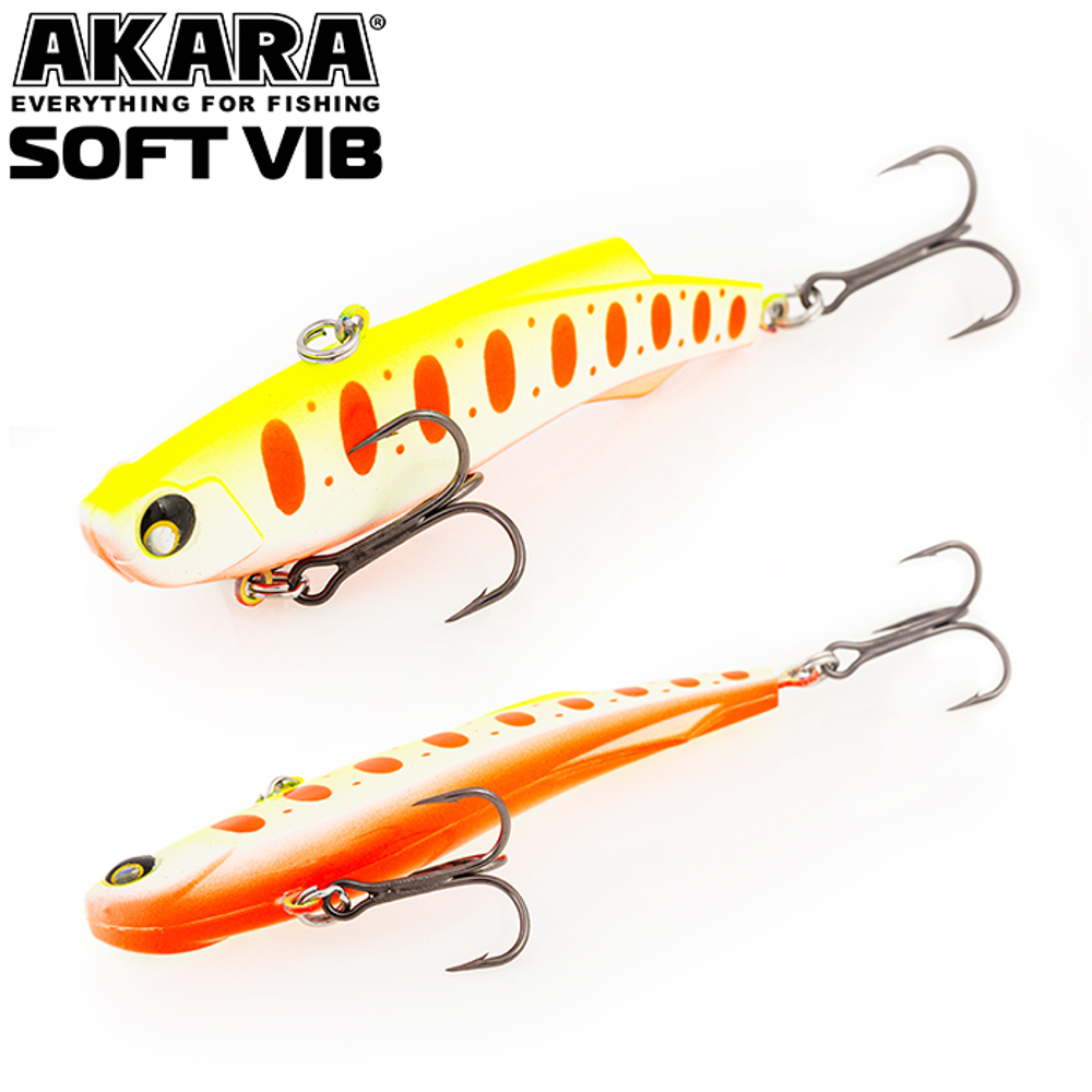 Воблер Akara раттлин Soft Vib 55 мм 9 гр. (1/3 oz 2,2 in) A194