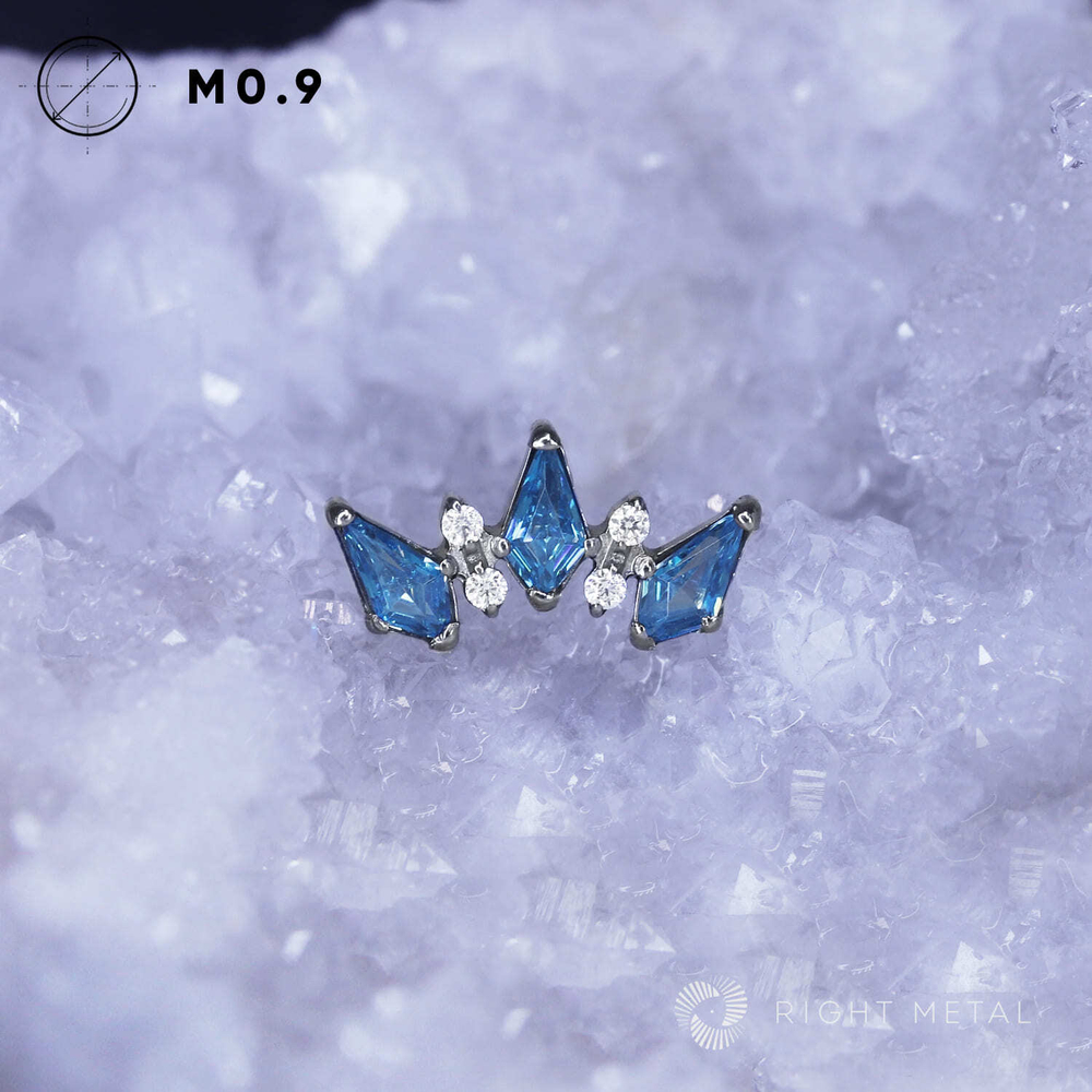 5K Rhombic Aqua & Crystal