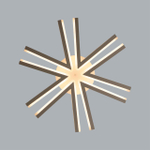 8029/60CL LEDIO LN25 248 белый/белый, металл/акрил Потолочный светильник с ПДУ LED 60W 3000-6000К 220V ALBERTA