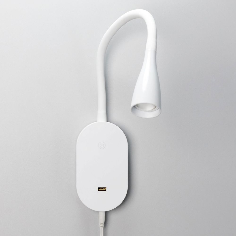 Citilux Рио CL704380N LED Светильник гибкий с USB Белый