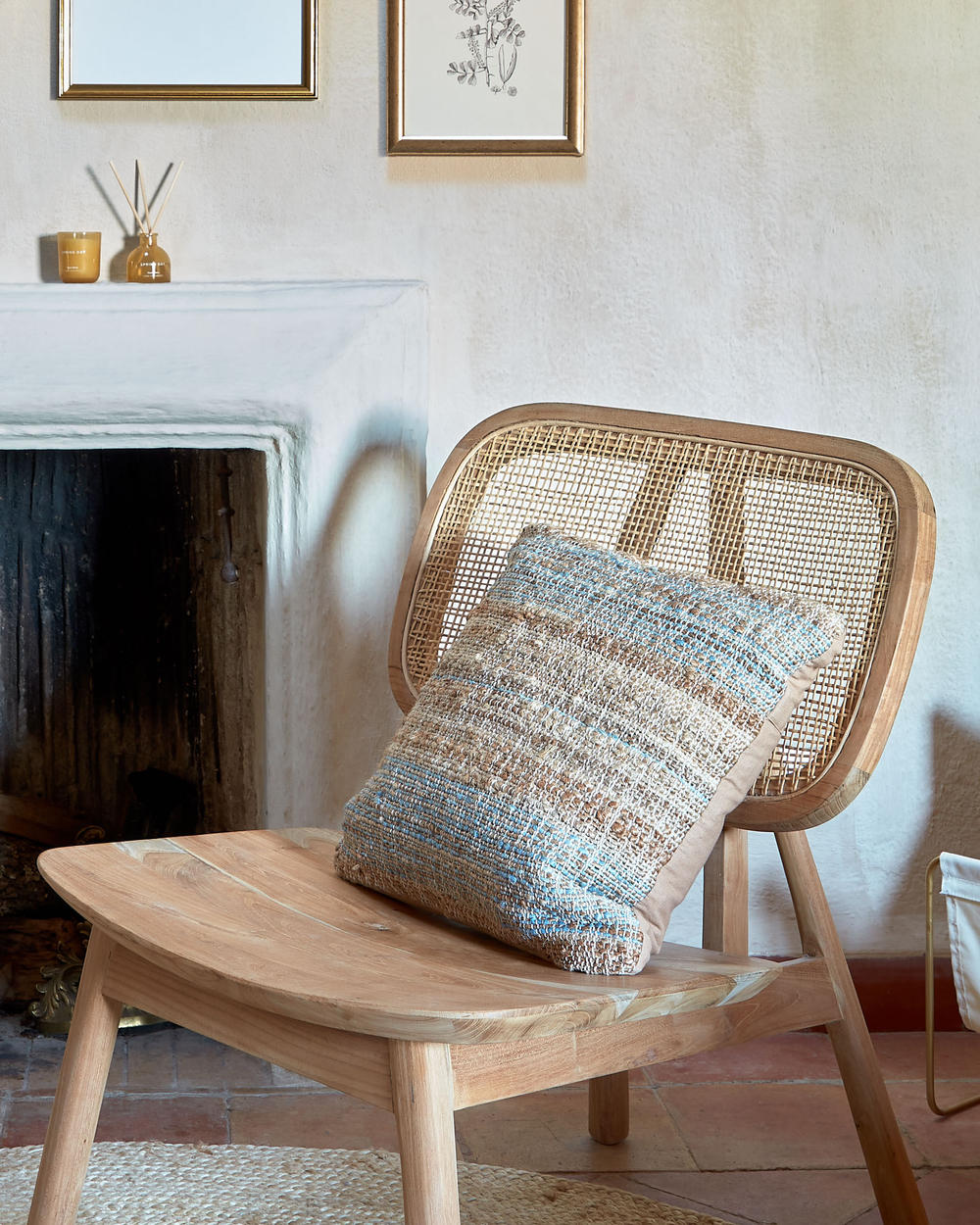Кресло Nadra из массива тика и ротанга