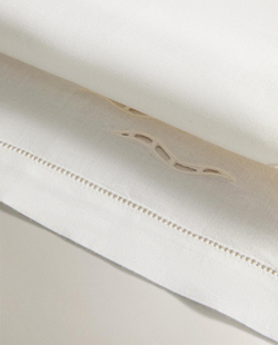 Zara Home - Комплект вышитых летних полотенец (комплект из 2 шт.), бежевый, 50х90 см