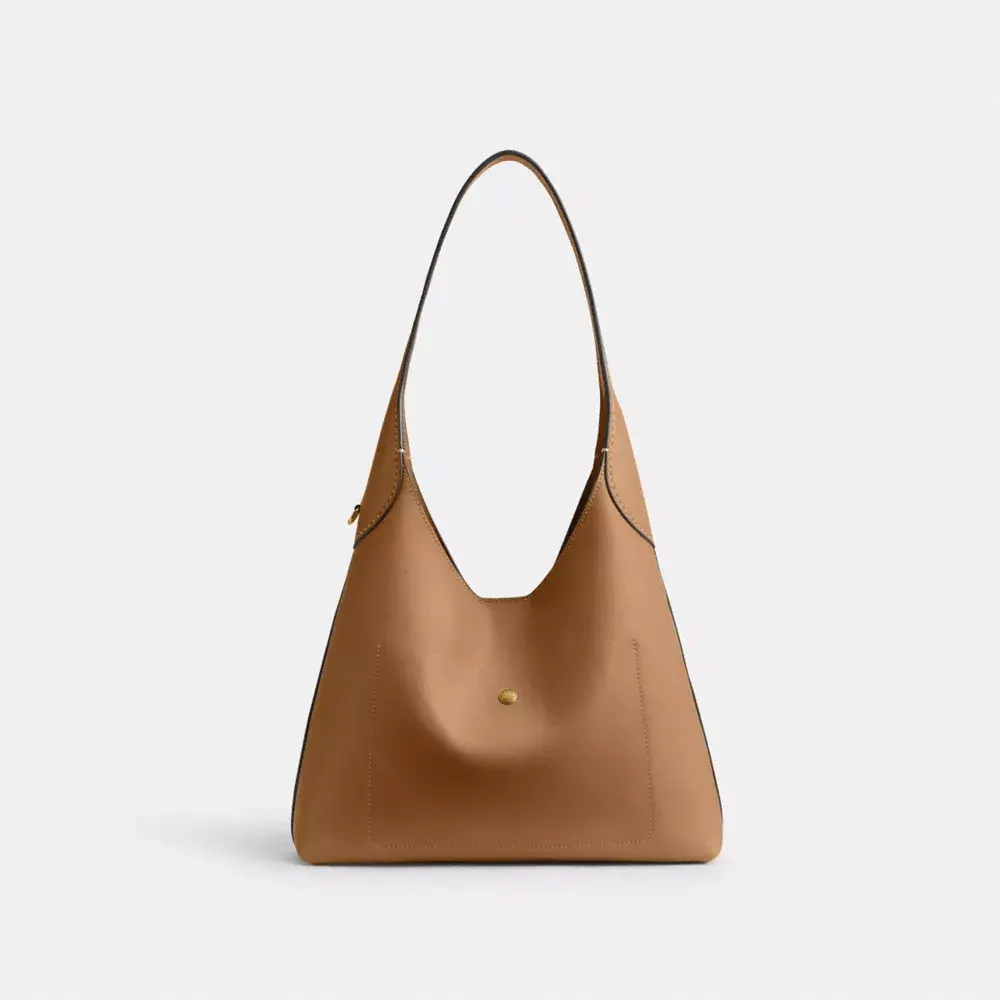 COACH СУМКА ЧЕРЕЗ ПЛЕЧО BROOKLYN 28, МЕДОВО-КОРИЧНЕВЫЙ