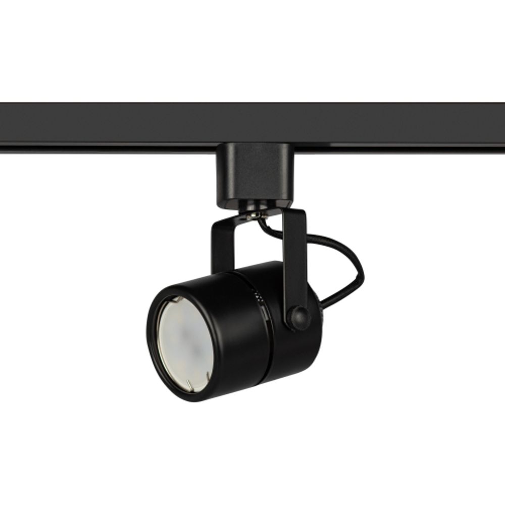 Трековый светильник однофазный ЭРА TR11-GU10 BK под лампу MR16 черный | Однофазные светильники под лампу