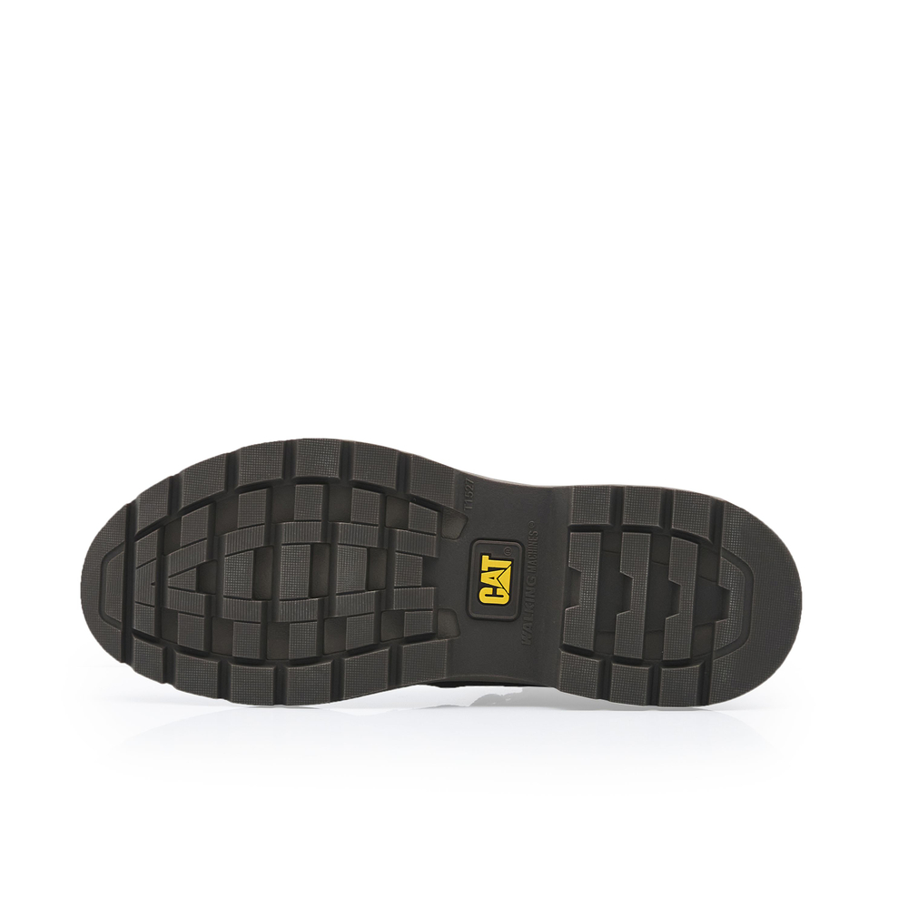 CAT Work Boots Men"s Dark Brown