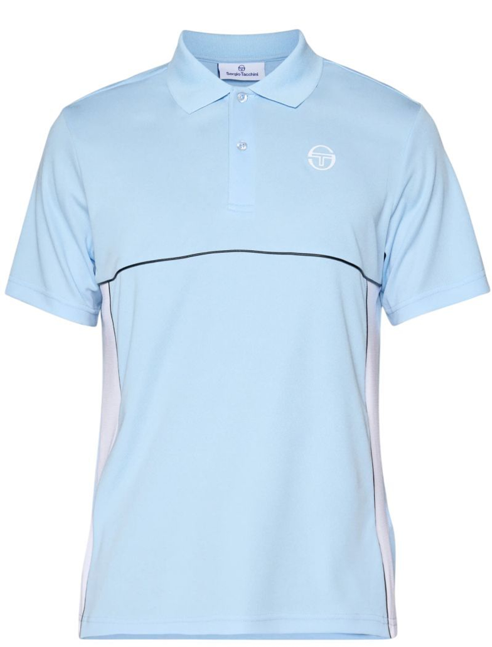 Теннисное поло Sergio Tacchini Deriva Shirt - blue/white