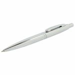 Ручка подарочная шариковая BRAUBERG Opera, СИНЯЯ, корпус серебристый с хромированными деталями, линия письма 0,5 мм, 143486