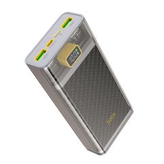 Внешний аккумулятор 20000 mAh c 2 USB + Type-C Hoco J103A с быстрой зарядкой 22.5W (Серый)