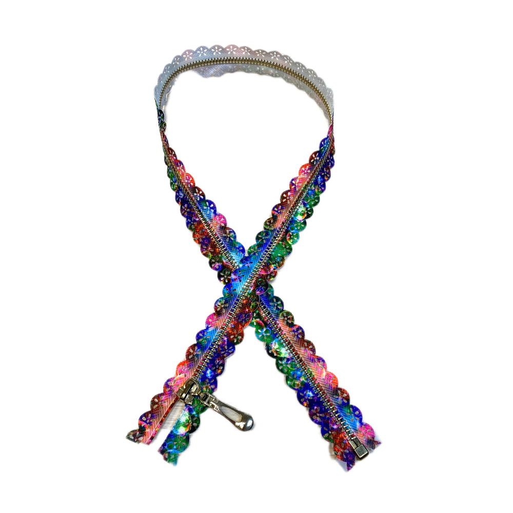 Застежка-молния декоративная разъемная металл №5 70см