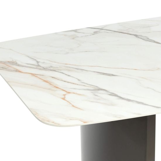 Обеденный стол Geometry 160х80 ножки стальные, керамическая столешница