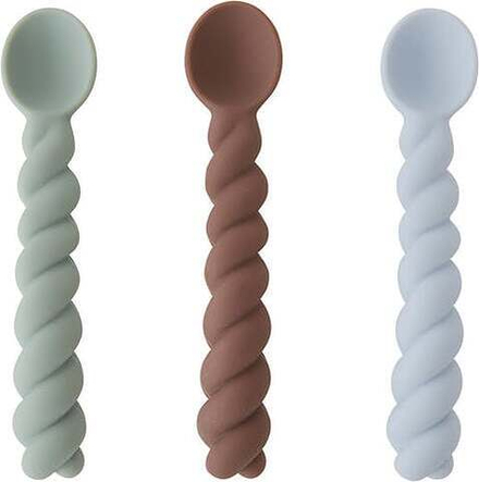 Набор детских ложек oyoy mellow, 3 предмета, силикон, разноцветный · арт. fabr M107157