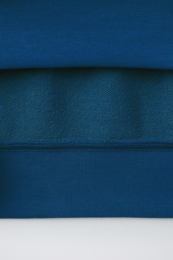 ZARA ТОЛСТОВКА С КОРОТКИМИ РУКАВАМИ И РЕЛЬЕФНОЙ НАДПИСЬЮ, ЯРКО-СИНИЙ