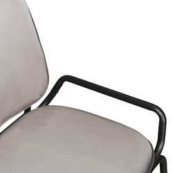 Стул Ror, Double Frame, велюр, черный/серый