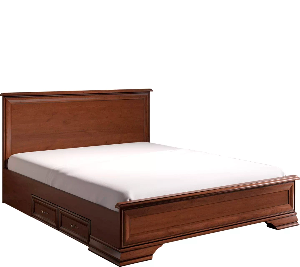 Двуспальная кровать коллекции Кентаки каштан