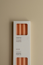 Свеча столовая КОЛОННА, набор 4 шт, 25 см / Aromateplo