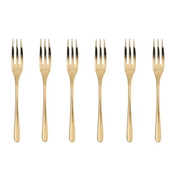 Sambonet - Набор из 6 вилок Taste PVD Gold / артикул   52553GA5  / GTIN 8014808166716