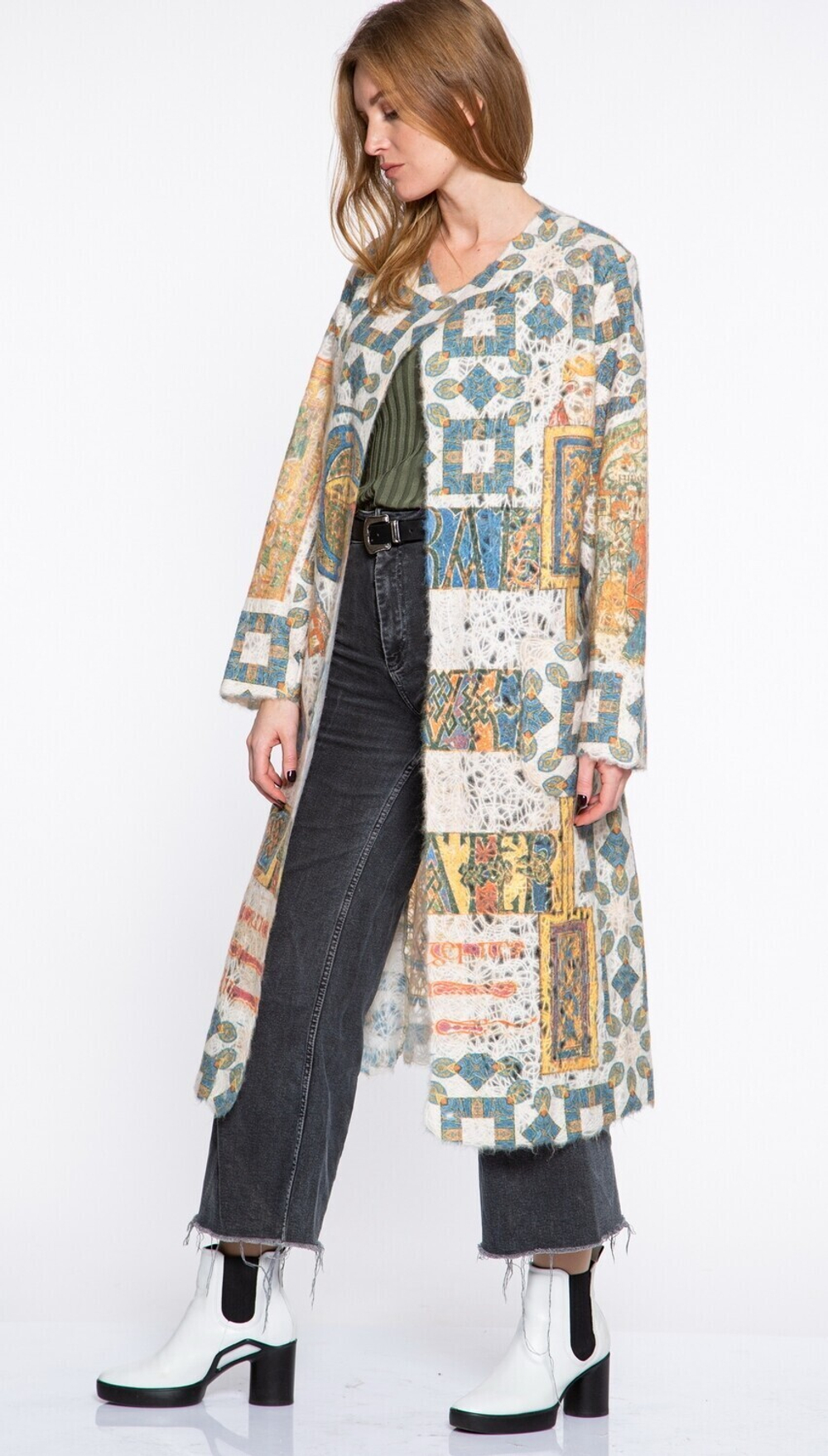 Кардиган "Экслибрис", по мотивам средневековых фронтисписов из Келлской книги