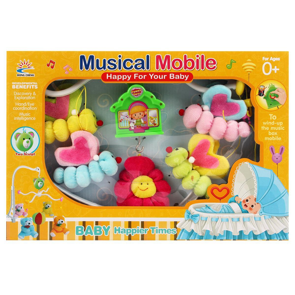 Карусель муз.для новорожденных, коробка DC015-5