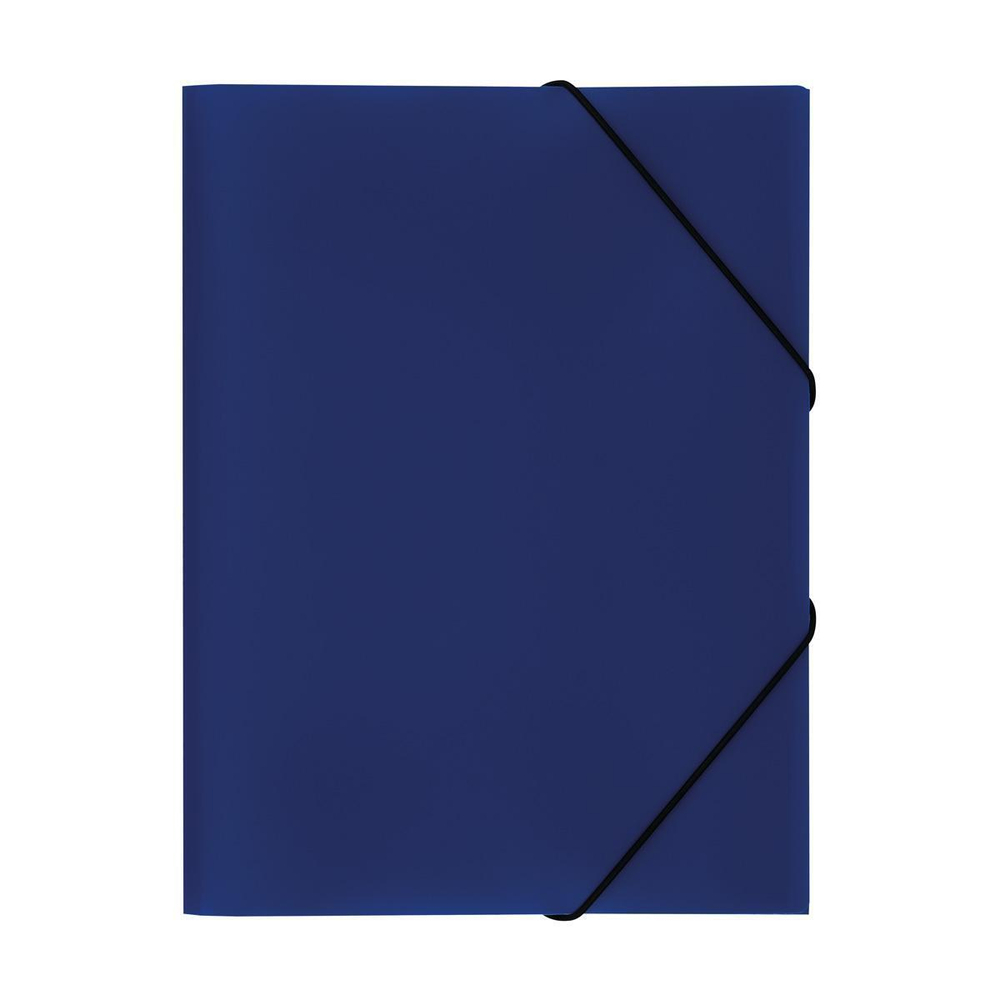 Папка на резинке А4 синяя (Стамм)