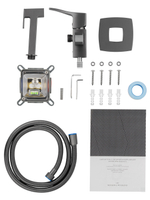 Смеситель с гигиеническим душем встраиваемый WONZON & WOGHAND FLEX, Темный графит (WW-88829072-BGM)