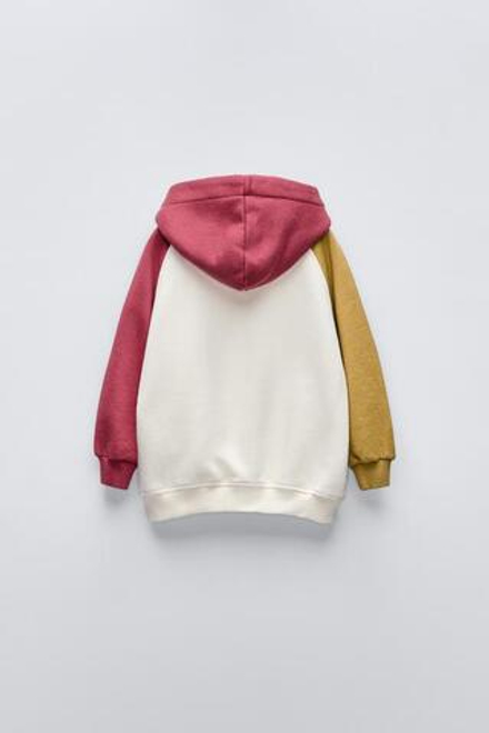 ZARA ТОЛСТОВКА ИЗ МЯГКОЙ ТКАНИ, РАЗНОЦВЕТНЫЙ