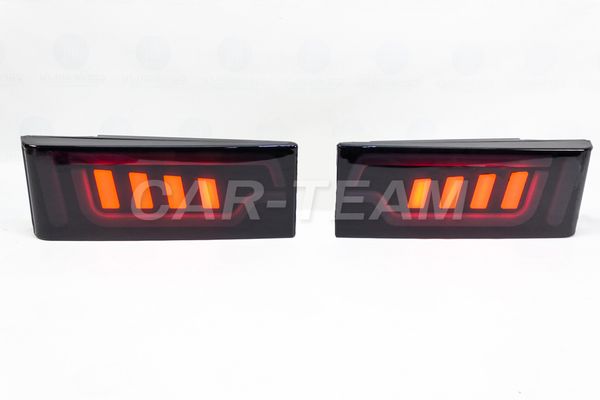 Задние светодиодные фонари в стиле AUDI №1 (DH-417) ВАЗ 2108, 2109, 21099, 2113, 2114 (тонированные)