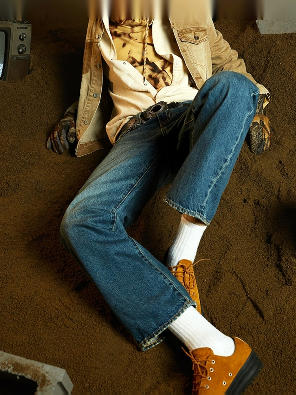 Мужские свободные прямые джинсы Levi's 568 Stay Loose 29037-0059