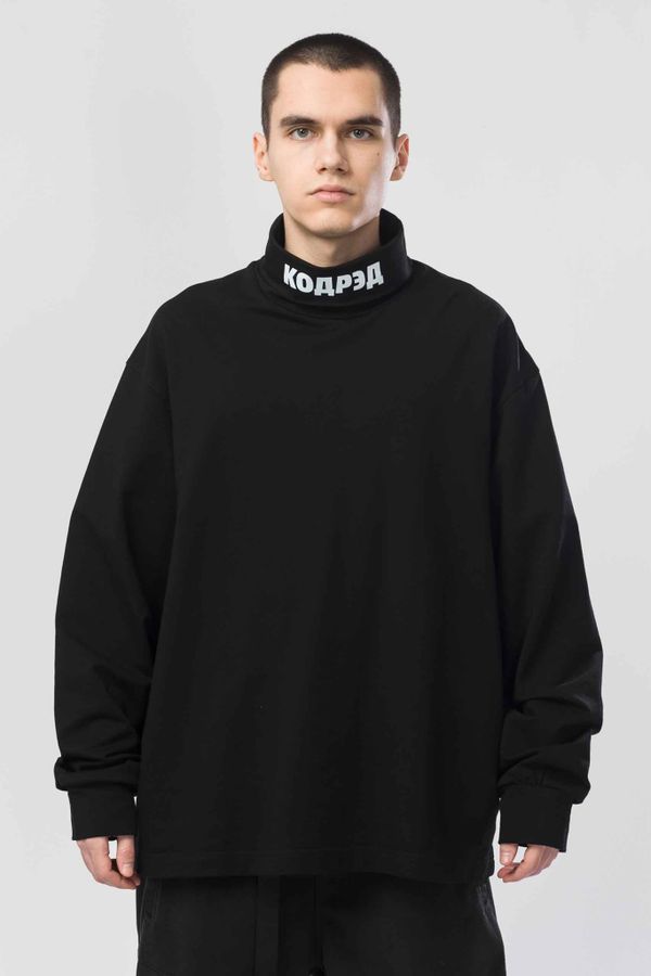 Водолазка оверсайз Rollneck Wide Coderedneck черная - фото 1