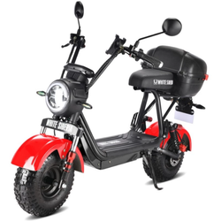 Электроскутер CityCoco WHITE SIBERIA MINI R 2.0 1200W (2022) RED