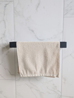 Держатель для полотенец настенный, черный, 40см