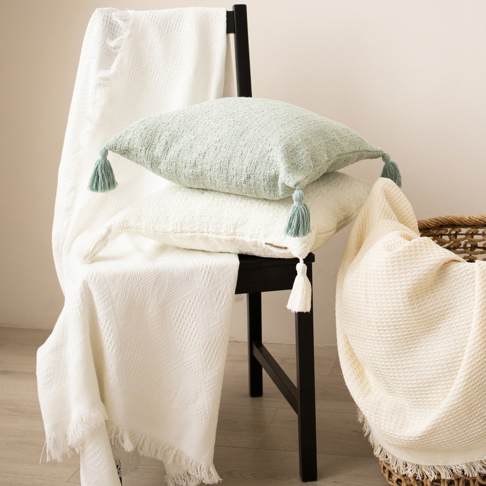 Чехол на подушку 45х45 см, цв. оливковый