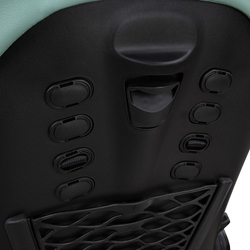 Детская коляска Roan Esso 2025 Кожа 3 в 1 с автокреслом Tutis Elo Lux Black ESSK/214/1 Misti Mint/Grey/руч.Черный