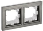 BRITE Рамка 2-местная IP44 РУ-2-БрШ-44 шампань IEK