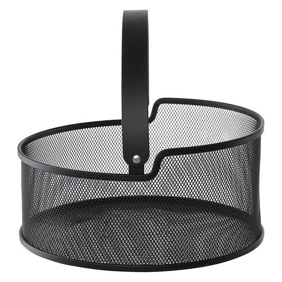 Корзина для хранения ferrant, D25х12,5 см, черная