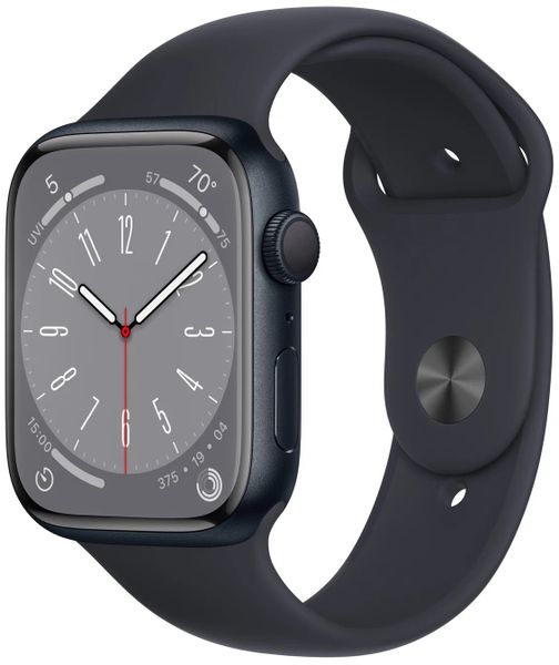 Умные часы Apple Watch Series 8 45 мм из алюминия цвета «тёмная ...