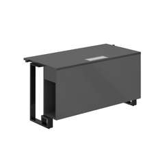 SP.0106.AN.AN.AN / Модуль прямой 1400х700х750 / столешница:антрацит, подстолье:антрацит, металлокаркас:антрацит, лючок:серый