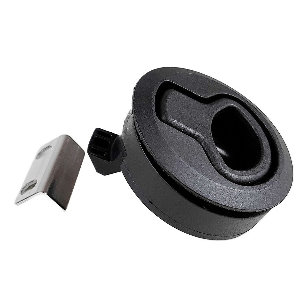 Замок-защелка с подъемной рукояткой, пластик, черный (10269196)