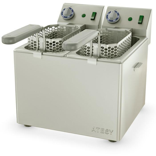 Фритюрница электрическая настольная Atesy Панда-ЕВРО-2х1/3 две ванны