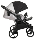 Детская коляска Tutis Novo Reflective 3 в 1 1142289 Кожа Pearl Metalic/Black Reflective Print