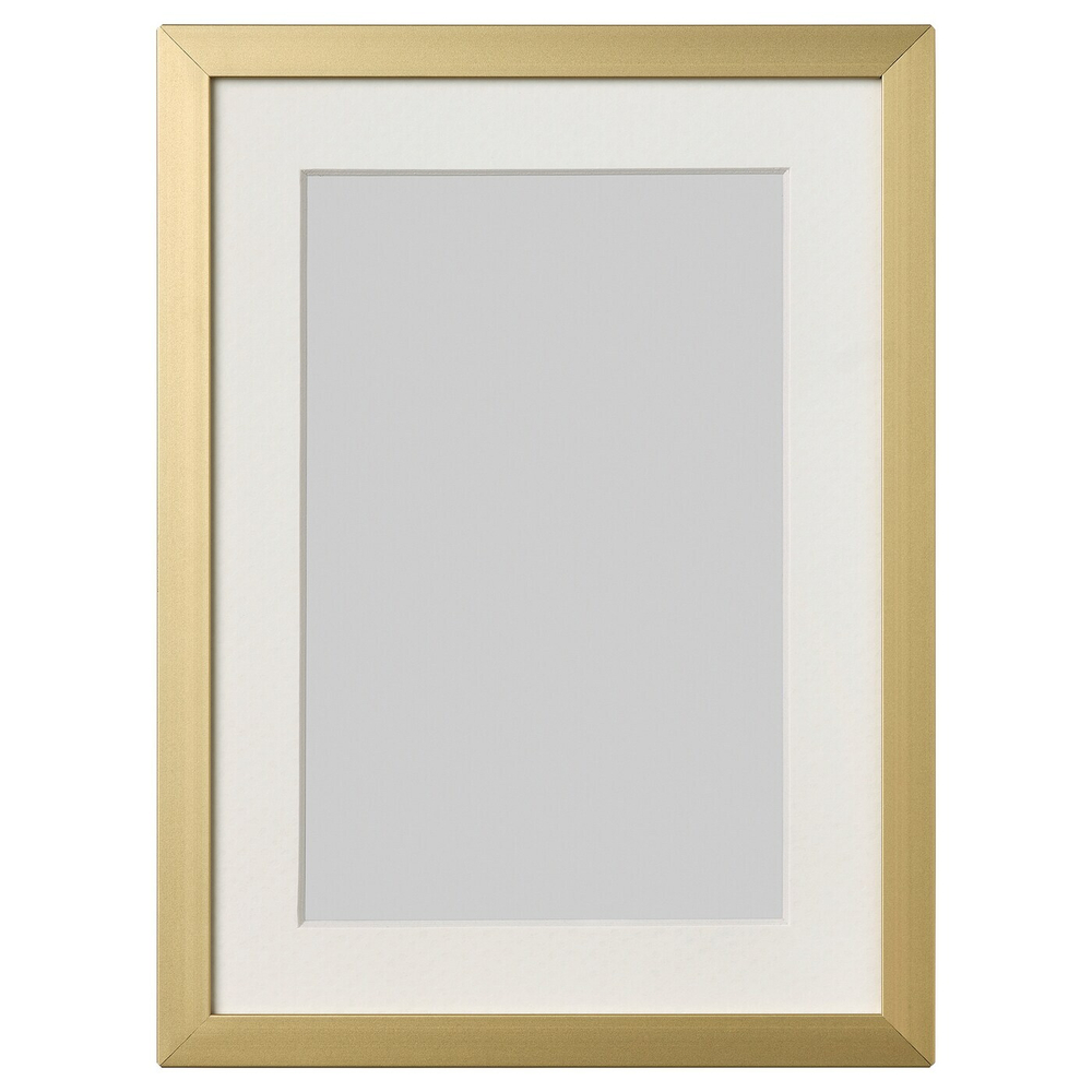 IKEA LOMVIKEN  (ИКЕА ЛОМВИКЕН)  -  Рамка, золотой цвет, 13x18 см