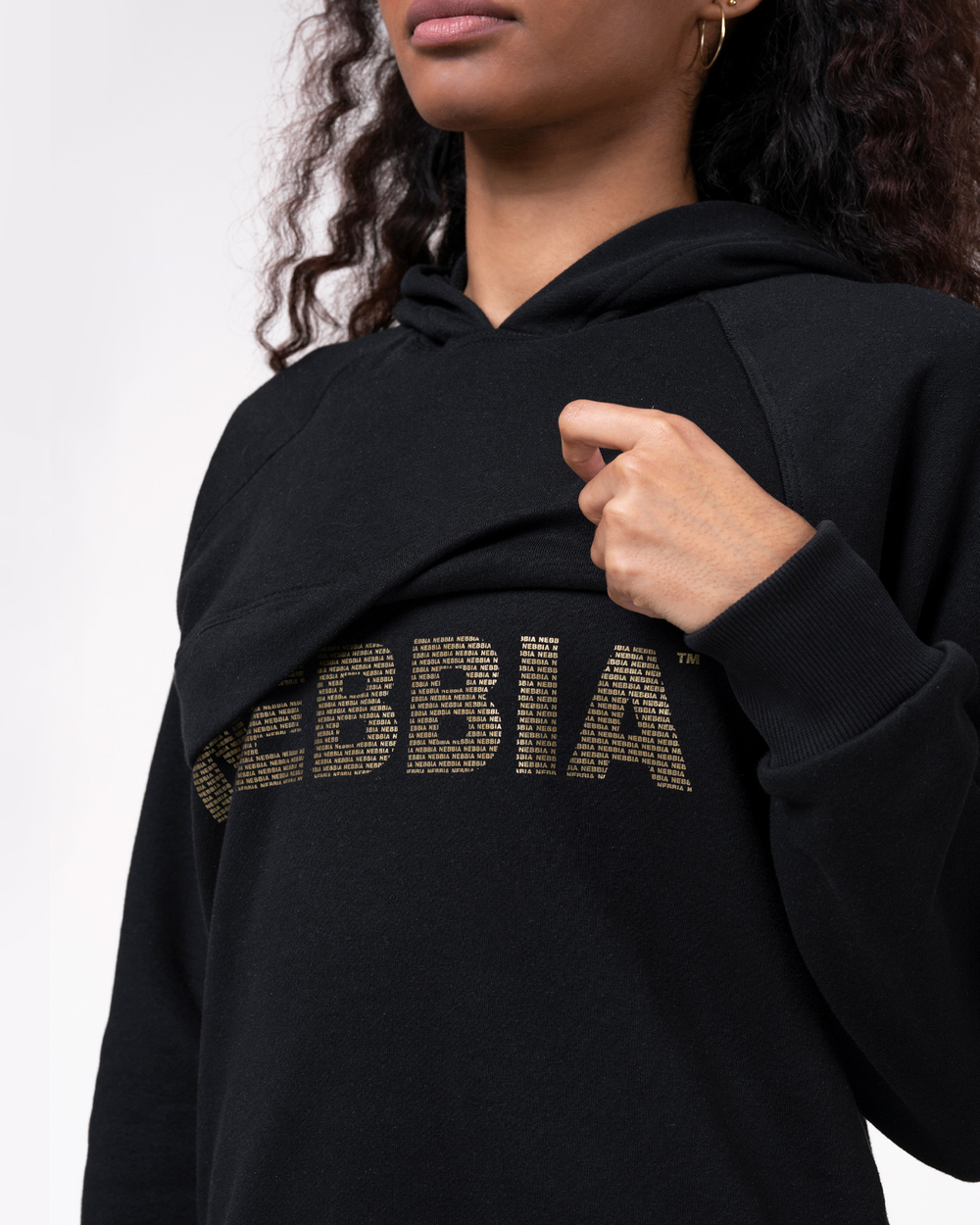 Толстовка женская Nebbia 825 Long Hoodie Intense Focus